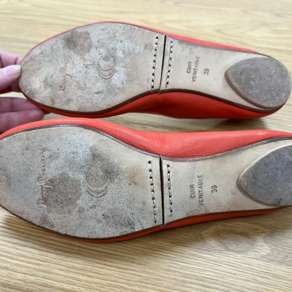 Bagllerina Paris Foldable Ballet Flats - Coral - Picture 8 of 9